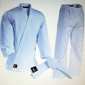 Legend Legacy Martial Arts white suit & belt poly cotton Size 2 (50 lbs)…New